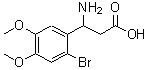 CAS#: 773122-00-2， 3-amino-3-(2-bromo-4,5-dimethoxy-phenyl)propanoic acid