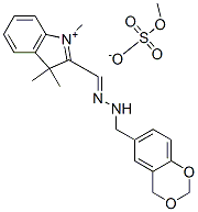 CAS#: 77536-70-0， 1-(4H-1,3-Benzodioxin-6-Yl)-N-[(1,3,3-Trimethylindol-1-Ium-2-Yl)Methylideneamino]Methanamine Methyl Sulfate