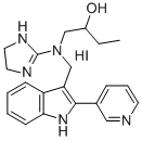CAS 登录号：77587-93-0， 1-[4,5-二氢-1H-咪唑-2-基-[(2-吡啶-3-基-1H-吲哚-3-基)甲基]氨基]丁烷-1-醇氢碘酸盐