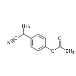 CAS 登录号：777049-67-9， 4-[氨基(氰基)甲基]苯基乙酸酯