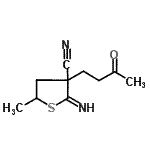 CAS#: 777939-13-6， 2-Imino-5-methyl-3-(3-oxobutyl)tetrahydro-3-thiophenecarbonitrile