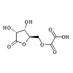 CAS#: 778531-86-5， {[(2R,3S,4R)-3,4-Dihydroxy-5-oxotetrahydro-2-furanyl]methoxy}(oxo)acetic acid
