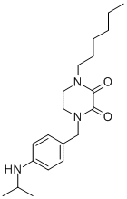 CAS#: 77917-65-8， 1-Hexyl-4-[[4-(Propan-2-Ylamino)Phenyl]Methyl]Piperazine-2,3-Dione