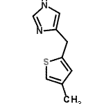 CAS 登录号：779310-55-3， 4-[(4-甲基-2-噻吩基)甲基]-1H-咪唑