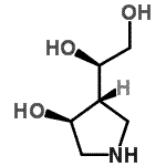 CAS 登录号：779337-55-2， (1R)-1-[(3R,4S)-4-羟基-3-吡咯烷基]-1,2-乙二醇