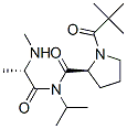 CAS 登录号：77975-75-8， (2S)-1-(2,2-二甲基丙烷酰基)-N-[(2S)-2-(甲基-丙-2-基氨基)丙酰]吡咯烷-2-甲酰胺