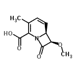 CAS#: 779990-38-4， (6S,7R)-7-Methoxy-3-methyl-8-oxo-1-azabicyclo[4.2.0]octa-2,4-diene-2-carboxylic acid