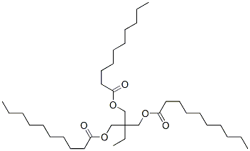 CAS#: 78-17-1， 2-Ethyl-2-[[(1-Oxodecyl)Oxy]Methyl]-1,3-Propanediyl Didecanoate