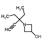 CAS 登录号：783249-22-9， 1-(3-乙基-1-戊炔-3-基)-3-氮杂环丁醇