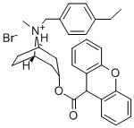 CAS#: 78371-77-4， [8-[(4-Ethylphenyl)Methyl]-8-Methyl-8-Azoniabicyclo[3.2.1]Octan-3-Yl] 9H-Xanthene-9-Carboxylate Bromide