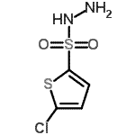 结构式 CAS# 78380-28-6, 5-氯-2-噻吩磺酰肼