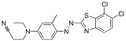 CAS#: 78520-83-9， 3-[1-[4-[(6,7-Dichloro-1,3-Benzothiazol-2-Yl)Diazenyl]-3-Methylphenyl]Ethylamino]Propanenitrile