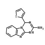 CAS#: 78650-08-5， 4-(2-Thienyl)-4,10-dihydro[1,3,5]triazino[1,2-a]benzimidazol-2-amine