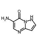 结构式 CAS# 78666-77-0, 6-氨基吡唑并[1,5-a]嘧啶-7(1H)-酮