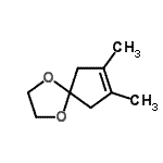 CAS 登录号：78978-47-9， 7,8-二甲基-1,4-二氧杂螺[4.4]壬-7-烯