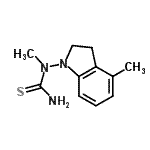 CAS#: 790158-87-1， 1-Methyl-1-(4-methyl-2,3-dihydro-1H-indol-1-yl)thiourea