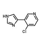 CAS#: 790262-76-9， 4-chloro-3-(1H-imidazol-4-yl)pyridine
