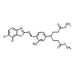 CAS#: 79044-53-4， Dimethyl 3,3'-({4-[(6,7-dichloro-1,3-benzothiazol-2-yl)diazenyl]-3-methylphenyl}imino)dipropanoate