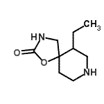 CAS 登录号：79053-06-8， 6-乙基-1-氧杂-3,8-二氮杂螺[4.5]癸烷-2-酮