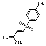 CAS 登录号：791064-99-8， 1-甲基-4-{[(1E)-3-甲基-1,3-丁二烯-1-基]磺酰基}苯