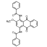 CAS#: 79135-86-7， N,N'-(2-Methoxy-9,10-dioxo-9,10-dihydroanthracene-1,4-diyl)dibenzamide
