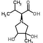 CAS#: 791611-50-2， (2S)-2-(3,4-Dihydroxy-3-methyl-1-pyrrolidinyl)-3-methylbutanoic acid