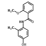 CAS 登录号：791840-90-9， N-(4-羟基-2-甲基苯基)-2-甲氧基苯甲酰胺