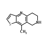CAS 登录号：792134-49-7， 9-甲基-5,6,7,8-四氢噻吩并[3,2-b][1,6]萘啶