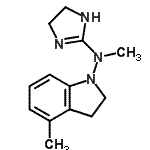 CAS 登录号：792137-87-2， N-(4,5-二氢-1H-咪唑-2-基)-N,4-二甲基-1-吲哚啉胺