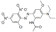 CAS#: 79295-99-1， N-[2-(2-Chloro-4,6-Dinitrophenyl)Diazenyl-5-Diethylamino-4-Methoxyphenyl]Acetamide