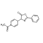 CAS#: 79305-12-7， 4-(1-Acetyl-1,4-dihydro-4-pyridinyl)-2-phenyl-1,3-oxazol-5(4H)-one