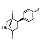 CAS 登录号：794533-86-1， (1R,4R,5S)-5-(4-氟苯基)-2-氮杂双环[2.2.1]庚烷