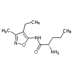 CAS 登录号：794565-19-8， N-(4-乙基-3-甲基-1,2-恶唑-5-基)-L-正缬氨酰胺