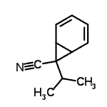 CAS 登录号：79574-47-3， 7-异丙基双环[4.1.0]庚-2,4-二烯-7-甲腈