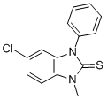 CAS 登录号：79759-87-8， 5-氯-1-甲基-3-苯基苯并咪唑-2-硫酮
