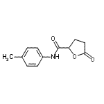 CAS 登录号：797795-82-5， N-(4-甲基苯基)-5-氧代四氢-2-呋喃甲酰胺