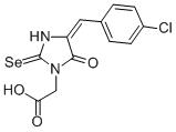 CAS#: 79851-75-5， 4-((4-Chlorophenyl)Methylene)-5-Oxo-2-Selenoxo-1-Imidazolidineacetic Acid