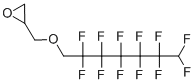 结构式 CAS# 799-34-8, 2-[[(2,2,3,3,4,4,5,5,6,6,7,7-十二氟庚基)氧基]甲基]-环氧乙烷