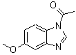 CAS 登录号：79938-46-8， 1-(5-甲氧基-1H-苯并咪唑-1-基)乙酮