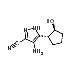 CAS#: 800409-46-5， 4-Amino-5-[(1R,2S)-2-hydroxycyclopentyl]-1H-pyrazole-3-carbonitrile