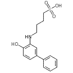 CAS#: 80067-96-5， 4-[(4-Hydroxy-3-biphenylyl)amino]-1-butanesulfonic acid