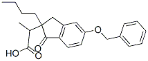 CAS#: 80106-55-4， 5-Benzyloxy-1-Oxo-2-Butyl-2-Indan Propionic Acid