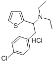 CAS 登录号：80154-72-9， alpha-(4-氯苄基)-N,N-二乙基-2-噻吩基胺盐酸盐