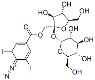 CAS 登录号：80165-08-8， O-(4-重氮基-3,5-二碘苯甲酰基)蔗糖