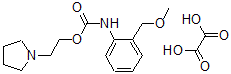 CAS#: 80171-55-7， o-(Methoxymethyl)carbanilic acid 2-(1-pyrrolidinyl)ethyl ester oxalate (1:1)