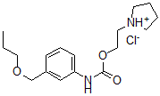 CAS 登录号：80171-63-7， 2-(2,3,4,5-四氢吡咯-1-基)乙基 N-[3-(丙氧基甲基)苯基]氨基甲酸酯氯化物