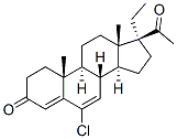 CAS 登录号:802-81-3, 6-氯-17-乙基孕甾-4,6-二烯-3,20-二酮