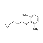 CAS 登录号：802266-04-2， N-[2-(2,6-二甲基苯氧基)乙基]环丙胺