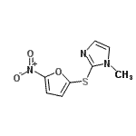 CAS#: 802329-14-2， 1-Methyl-2-[(5-nitro-2-furyl)sulfanyl]-1H-imidazole