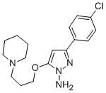 CAS#: 80370-48-5， 3-(4-Chlorophenyl)-5-(3-(1-Piperidinyl)Propoxy)-1H-Pyrazol-1-Amine